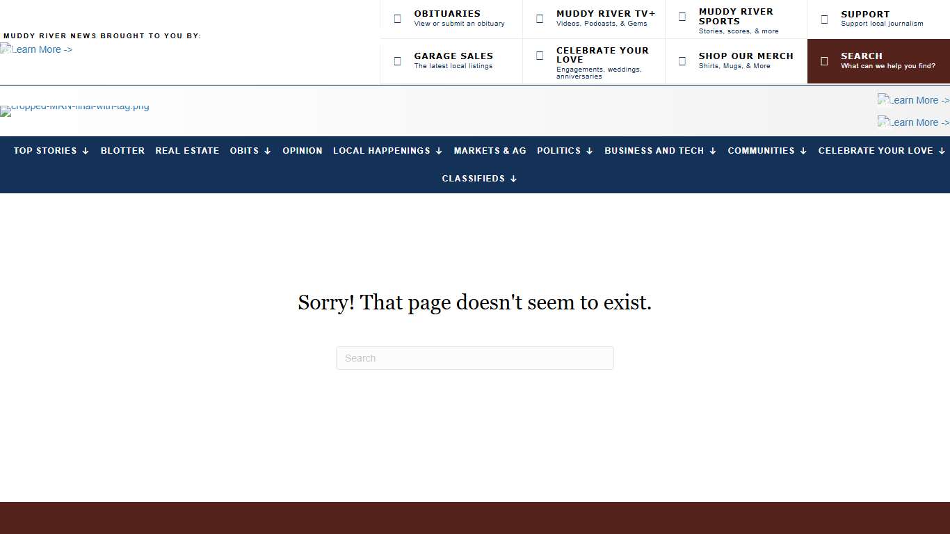 Page not found – Muddy River News